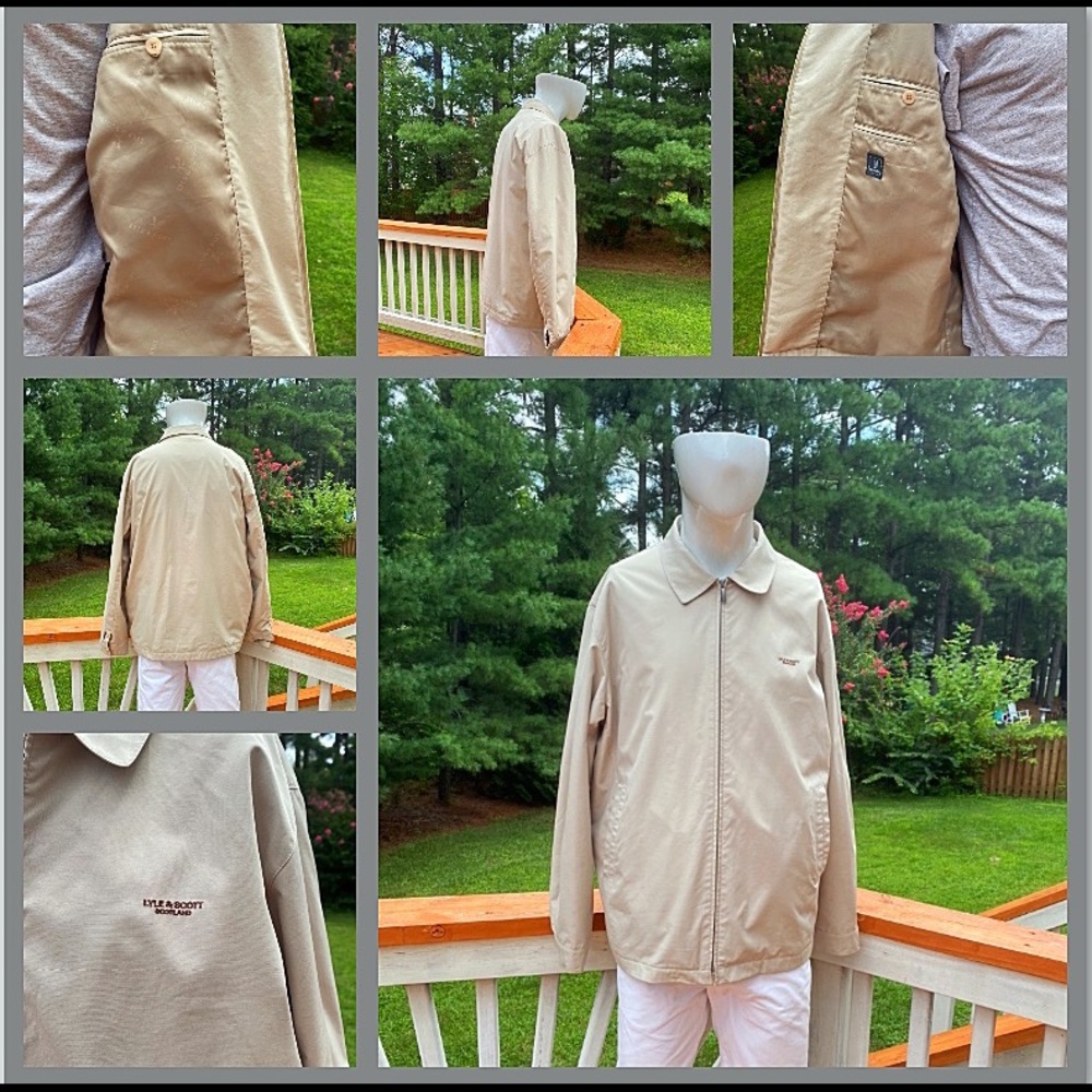 Lyle & Scott Scotland Beige/Tan Windbreaker